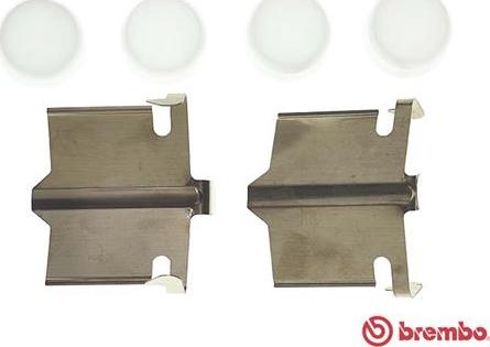 Brembo A 02 255 - Set accesorii, placute frana aaoparts.ro