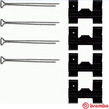 Brembo A 02 256 - Set accesorii, placute frana aaoparts.ro
