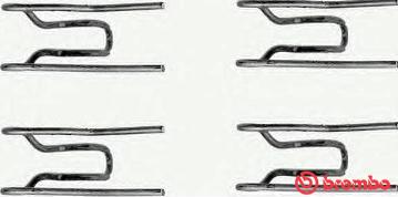 Brembo A 02 267 - Set accesorii, placute frana aaoparts.ro