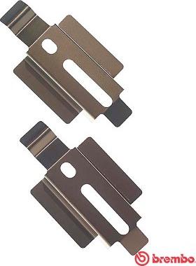 Brembo A 02 200 - Set accesorii, placute frana aaoparts.ro