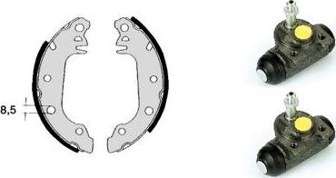 Brembo H 24 004 - Set saboti frana aaoparts.ro