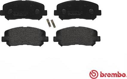 Brembo P 49 045 - Set placute frana,frana disc aaoparts.ro