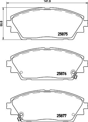 Brembo P 49 050 - Set placute frana,frana disc aaoparts.ro