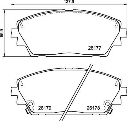 MAZDA BCYA-33-28Z - Set placute frana,frana disc aaoparts.ro