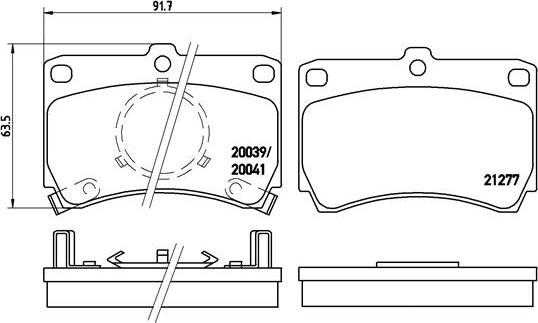 Brembo P 49 007 - Set placute frana,frana disc aaoparts.ro