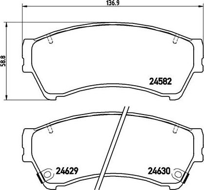 Brembo P 49 039 - Set placute frana,frana disc aaoparts.ro