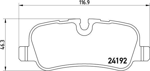 Brembo P 44 013 - Set placute frana,frana disc aaoparts.ro