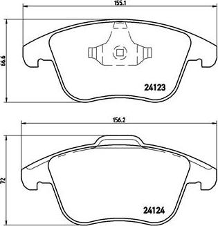 Brembo P 44 020 - Set placute frana,frana disc aaoparts.ro