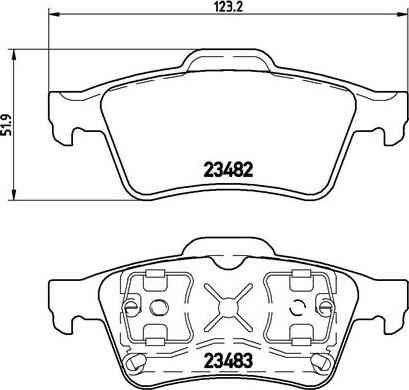 Brembo P 59 044 - Set placute frana,frana disc aaoparts.ro