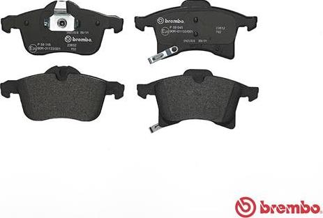 Brembo P 59 045 - Set placute frana,frana disc aaoparts.ro