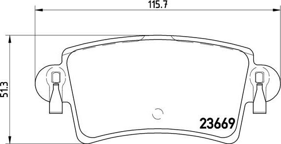 Brembo P 59 040 - Set placute frana,frana disc aaoparts.ro