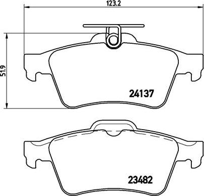 Brembo P 59 042 - Set placute frana,frana disc aaoparts.ro