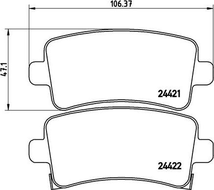 Brembo P 59 059 - Set placute frana,frana disc aaoparts.ro