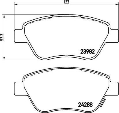 Brembo P 59 051 - Set placute frana,frana disc aaoparts.ro