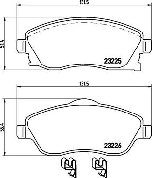 Brembo P 59 036 - Set placute frana,frana disc aaoparts.ro