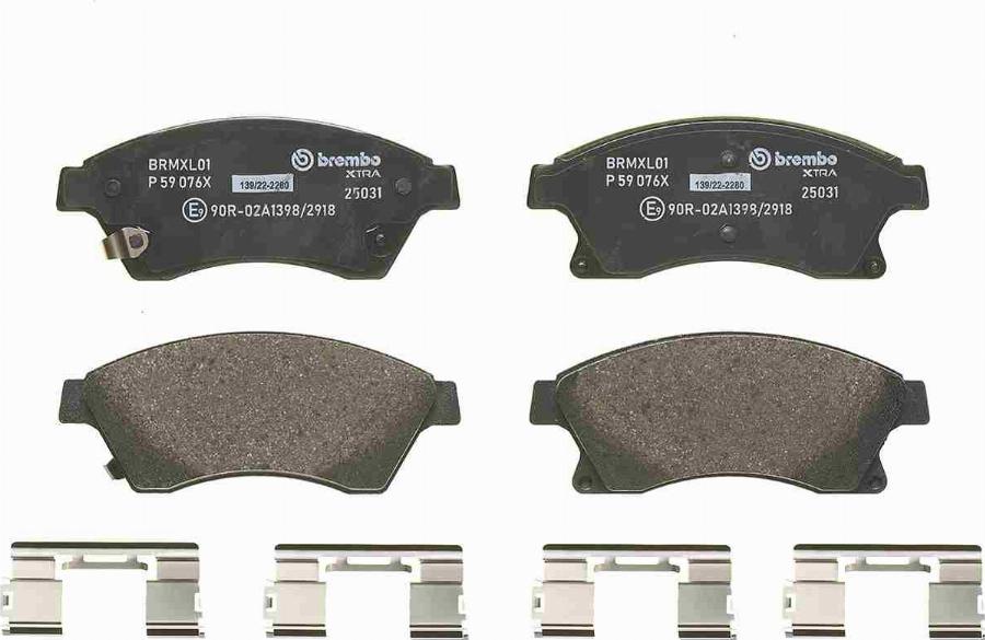 Brembo P 59 076X - Set placute frana,frana disc aaoparts.ro