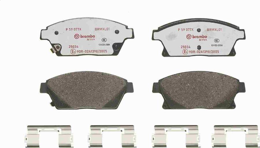 Brembo P 59 077X - Set placute frana,frana disc aaoparts.ro