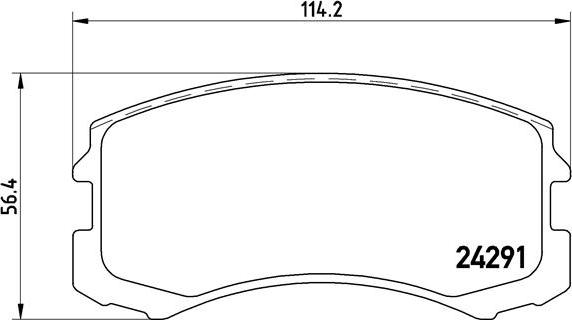 Brembo P 54 041 - Set placute frana,frana disc aaoparts.ro