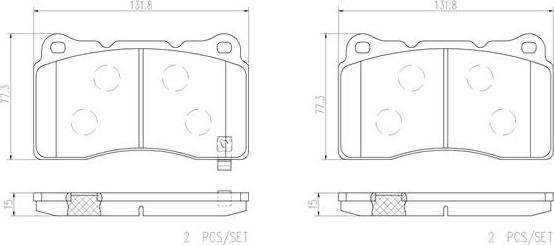 Brembo P54039N - Set placute frana,frana disc aaoparts.ro