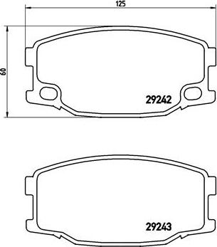 Brembo P54035N - Set placute frana,frana disc aaoparts.ro