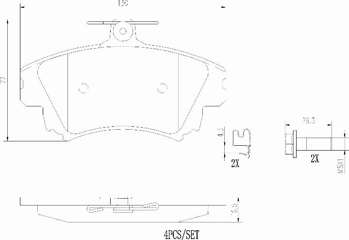 Brembo P54036N - Set placute frana,frana disc aaoparts.ro