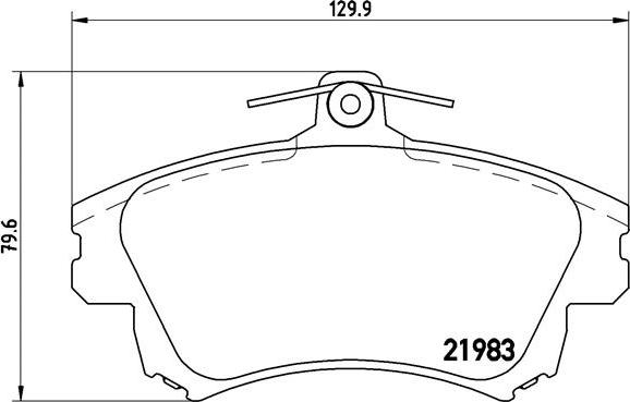 Brembo P 54 036 - Set placute frana,frana disc aaoparts.ro