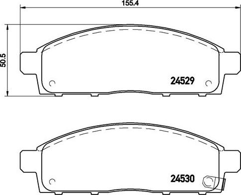 Brembo P 54 038 - Set placute frana,frana disc aaoparts.ro