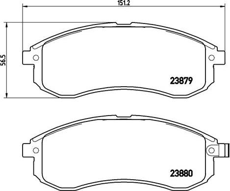 Brembo P 54 033 - Set placute frana,frana disc aaoparts.ro