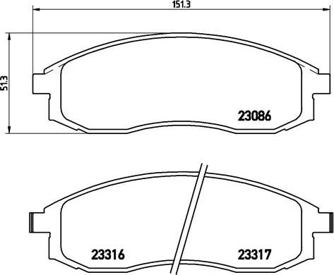 Brembo P 54 032 - Set placute frana,frana disc aaoparts.ro