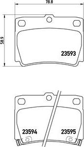 Brembo P 54 026 - Set placute frana,frana disc aaoparts.ro