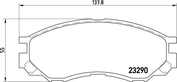 Brembo P 54 020 - Set placute frana,frana disc aaoparts.ro