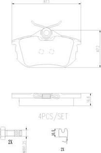 Brembo P54023N - Set placute frana,frana disc aaoparts.ro