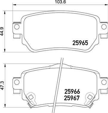 Brembo P 56 098 - Set placute frana,frana disc aaoparts.ro