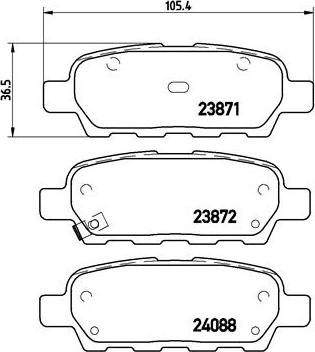 Brembo P 56 046 - Set placute frana,frana disc aaoparts.ro