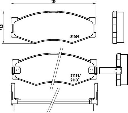 Brembo P 56 056 - Set placute frana,frana disc aaoparts.ro