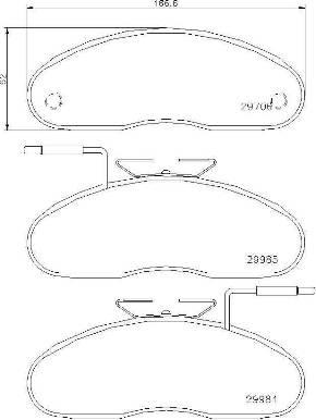 Brembo P 56 019 - Set placute frana,frana disc aaoparts.ro