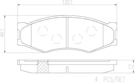 Brembo P56014N - Set placute frana,frana disc aaoparts.ro