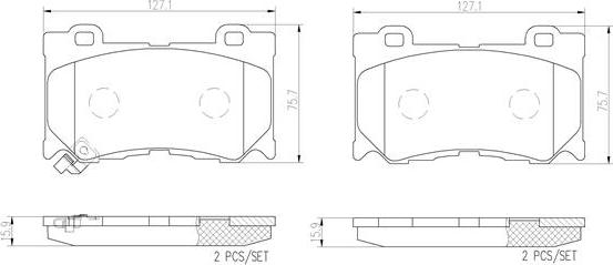 Brembo P56089N - Set placute frana,frana disc aaoparts.ro
