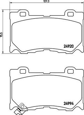 Brembo P 56 089 - Set placute frana,frana disc aaoparts.ro