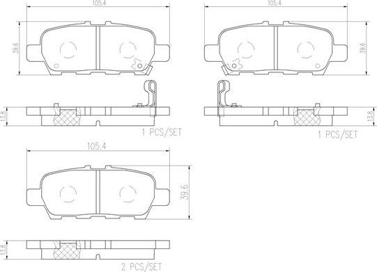 Brembo P56087N - Set placute frana,frana disc aaoparts.ro