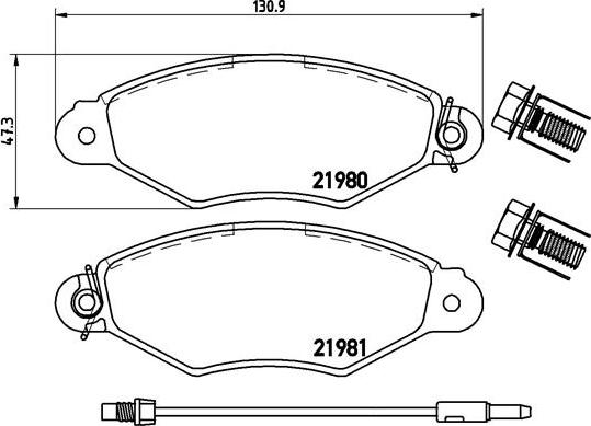 Brembo P 56 038 - Set placute frana,frana disc aaoparts.ro