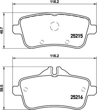 Brembo P 50 099 - Set placute frana,frana disc aaoparts.ro