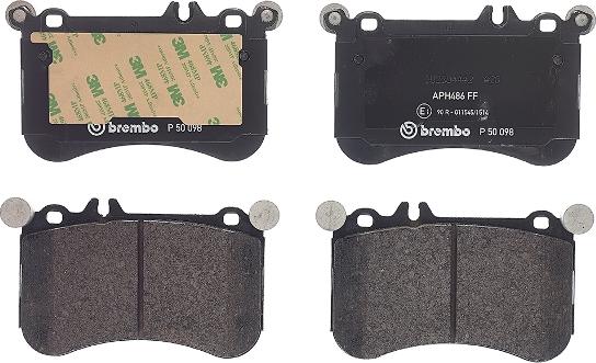 Brembo P 50 098 - Set placute frana,frana disc aaoparts.ro