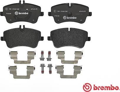 Brembo P 50 045 - Set placute frana,frana disc aaoparts.ro