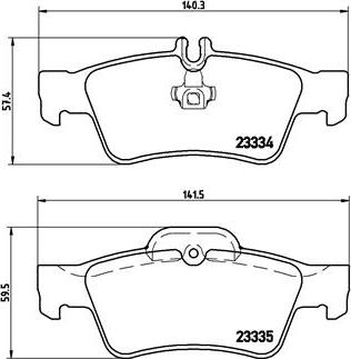 Brembo P 50 052 - Set placute frana,frana disc aaoparts.ro