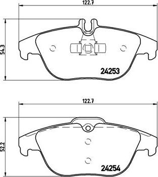 Brembo P 50 068 - Set placute frana,frana disc aaoparts.ro