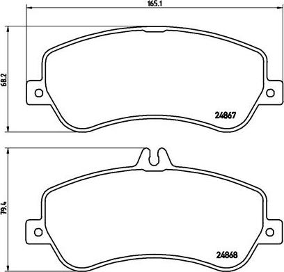 Brembo P 50 086 - Set placute frana,frana disc aaoparts.ro