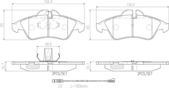 Brembo P50080N - Set placute frana,frana disc aaoparts.ro