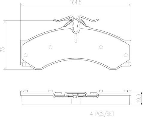 Brembo P50088N - Set placute frana,frana disc aaoparts.ro
