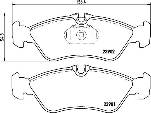 Brembo P 50 082 - Set placute frana,frana disc aaoparts.ro